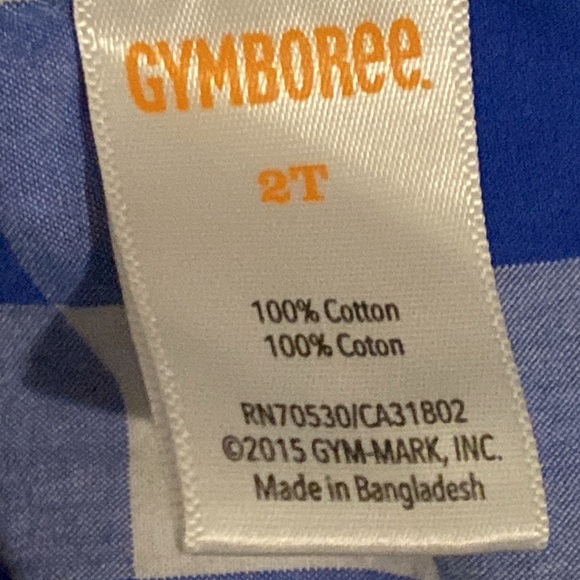 ♦️5 for $15♦️ 18-24m boys blue and white dress shirt toddler - Picture 4 of 4